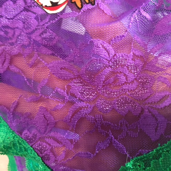 The Dark Knight Joker purple and green lace side straps hipsters panty - Picture 4 of 10